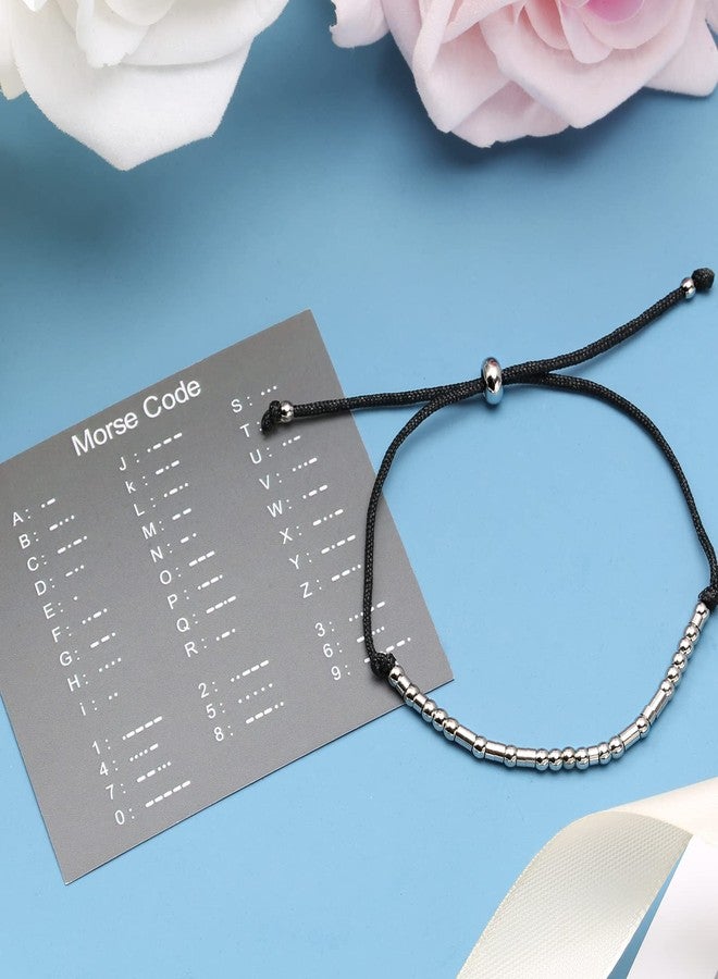 ASELFAD Always Remember Morse Code Bracelet Gifts for Women Inspirational Birthday 2024 Graduation Gifts for Her Women Daughter - Image 2